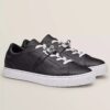 Hermes Women's Day Sneakers in Black Leather - HM066
