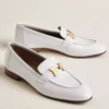 Hermes Women's Paris Loafers in White Goatskin - HM077