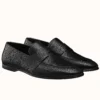 Hermes Women's Ancora Loafers In Black Goatskin - HM080
