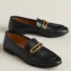 Hermes Women's Colette Loafers in Black Leather - HM069