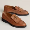 Hermes Women's Impact Loafers in Brown Leather - HM067