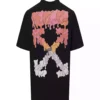 Off-White Red Marker Over Tee 'Black' - OWS015