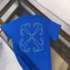 Off-White Blue Logo Stitch T-shirt - OWS030