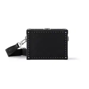 CLUTCH BOX BLACK MONOGRAM SHADOW COWHIDE LEATHER M12876 - LW275