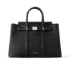Georges Tote MM Bag Black Cuir Millésimé Leather M23153 - LW208