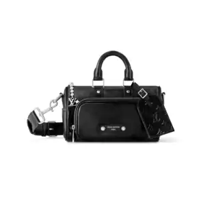 KEEPALL CARGO BANDOULIERE 25 BAG BLACK LEATHER M13988 - LW291