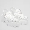 PRADA FOAM SANDALS IN WHITE RUBBER - PSD007