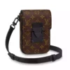 S-Lock Vertical Wearable Wallet In Brown - LW262