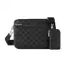 TRIO MESSENGER BAG DAMIER GRAPHITE N40519 - LW270