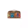 TOILETRY BAG 2 COMPARTMENTS BROWN MONOGRAM CANVAS - LW296