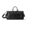 KEEPALL CARGO BANDOULIERE 50 BAG BLACK CALF LEATHER - LW308