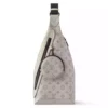 DUO SLINGBAG SAND MONOGRAM SHADOW - LW299