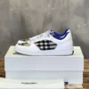 BURBERRY LEATHER AND CHECK TERRACE SNEAKERS - BBR082