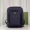 GUCCI MEN'S OPHIDIA GG CANVAS MEDIUM BACKPACK BAG DARK BLUE 2023 - BG094