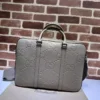 Gucci Jumbo GG Briefcase Documnets Bag Brown Leather - BG072