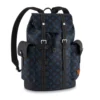 CHRISTOPHER MM MONOGRAM BACKPACK IN BLUE - LW345