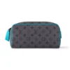 DOPP KIT TURQUOISE MONOGRAM ECLIPSE REVERSE CANVAS M11482 - LW388