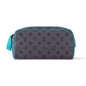 DOPP KIT TURQUOISE MONOGRAM ECLIPSE REVERSE CANVAS M11482 - LW388