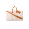 KEEPALL BANDOULIERE 45 BAG OFF-WHITE MONOGRAM HERITAGE CANVAS M14838 - LW353