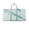 KEEPALL BANDOULIERE 50 BAG IN MONOGRAM AQUAGARDEN M22570 - LW374