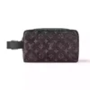 LOCKER DOPP KIT BLACK BRUSHED MONOGRAM COWHIDE LEATHER M11670 - LW399