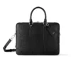 PORTE DOCUMENTS VOYAGE BLACK TAIGA COWHIDE LEATHER M30967 - LW322