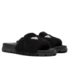 PRADA WOMEN'S SLIDES IN BLACK SHEARLING - PSD074