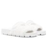 PRADA WOMEN'S SLIDES IN WHITE SHEARLING - PSD087