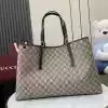 GUCCI GG CANVAS EMBLEM MAXI TOTE BAG BEIGE/BLACK 2025 - BG110