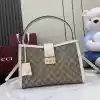 GUCCI PADLOCK GG CANVAS LARGE HANDBAG WHITE 2025 - BG108