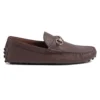 MEN'S DRIVER WITH HORSEBIT IN DARK BROWN - GL095