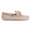MEN'S DRIVER WITH INTERLOCKING G IN WHITE - GL101