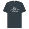 DI0R AND HYLTON NEL T-SHIRT, RELAXED FIT BLUE COTTON JERSEY - DOT051