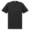 DIOR AND LEWIS HAMILTON T-SHIRT, RELAXED FIT BLACK COTTON JERSEY - DOT029
