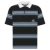 DIOR COUTURE LILY OF THE VALLEY POLO SHIRT BLUE COTTON AND CASHMERE JERSEY - DOT040