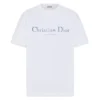 DIOR COUTURE T-SHIRT, RELAXED FIT WHITE DISTRESSED-EFFECT COTTON JERSEY - DOT033