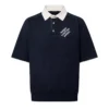 EMBROIDERED SHORT-SLEEVED COTTON BLEND POLO SHIRT - LVTS140