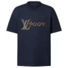 EMBROIDERED SHORT SLEEVED T-SHIRT IN BLACK - LVTS119