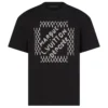 EMBROIDERED SIGNATURE COTTON T-SHIRT IN BLACK - LVTS121