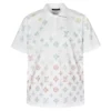 LOGO GRADIENT POLOSHIRT IN WHITE - LVTS142
