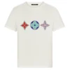 MULTICOLOR MONOGRAM T-SHIRT IN WHITE - LVTS126