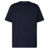 SHORT SLEEVED COTTON CREWNECK IN DEEP BLACK - LVTS108