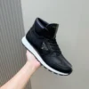 PRADA BRUSHED LEATHER SNEAKERS - PRS072