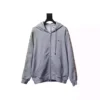 Burberry Grey Zip-up Hoodie with Side Quilting Pattern - BCK002
