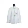 Burberry Undercover Logo-patch Cotton-blend Long Sleeve Shirt White - BRS032