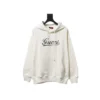 Gucci Hoodie 25Fw Musical Note Signature Logo Embroidery White - GCK066