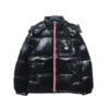 Moncler Tricolor Web Down Jacket Black - MC159