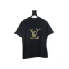 LOUIS VUITTON 25SS ROPE KNOT EMBROIDERED LOGO T-SHIRT BLACK - LVTS190