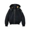 Moose Knuckles Original Ballistic Bomber Jacket Gold Scissors Black Fur - MKC002