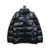 Prada 21fw Classic Triangle Logo Detachable Down Jacket Black - PC014